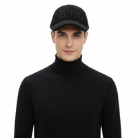 Versace Jeans Couture Black Signature Baseball Cap
