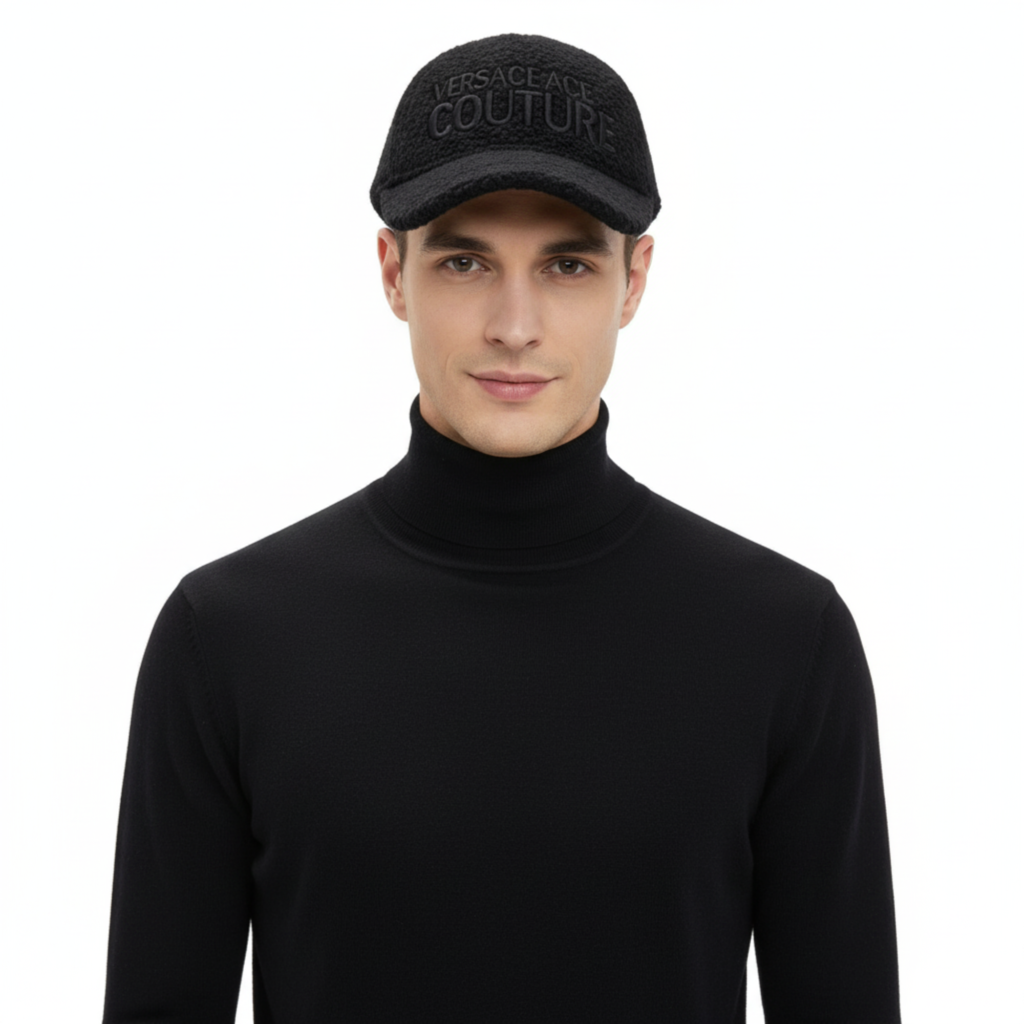 Versace Jeans Couture Black Signature Baseball Cap