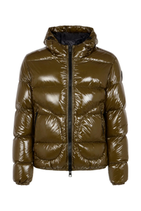 Herno HernoHooded Quilted Jacket In Olive