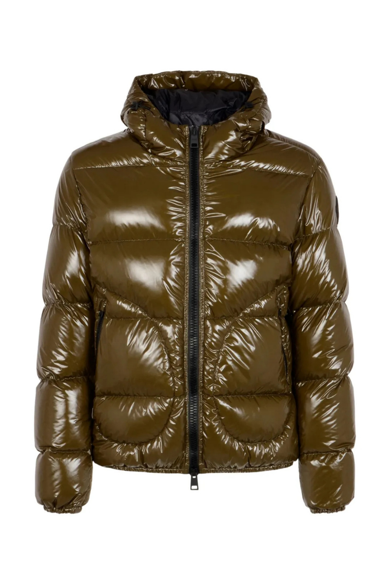 Herno HernoHooded Quilted Jacket In Olive