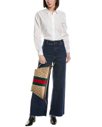 Gucci Gucci Gg Web Small Canvas Toiletry Case