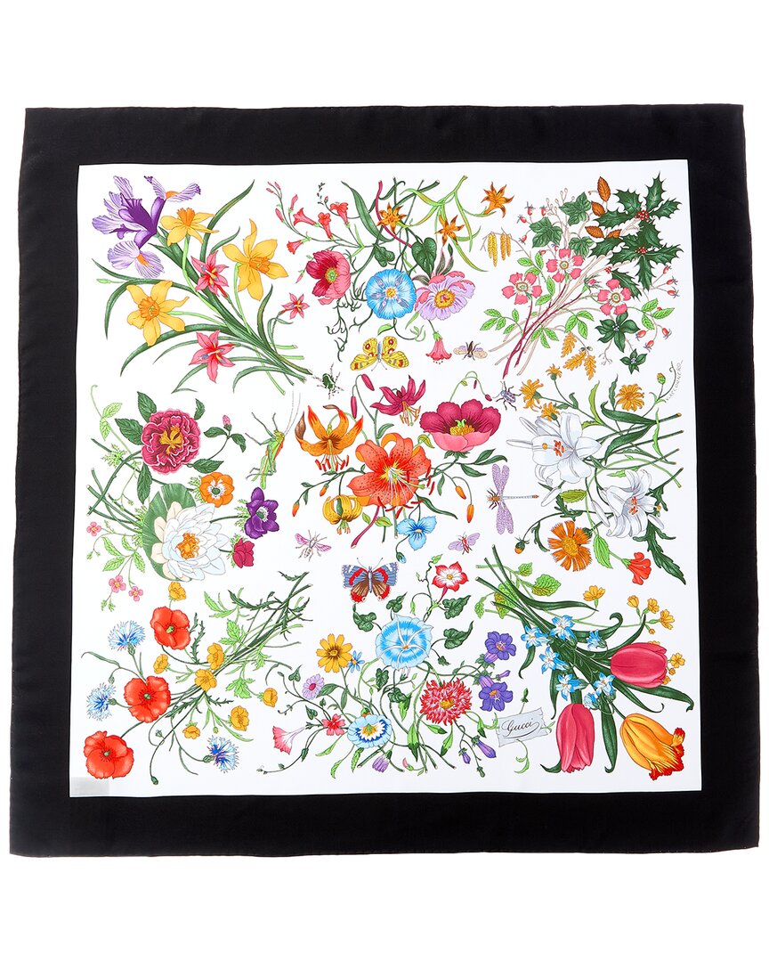 Gucci Gucci Printed Silk Twill Scarf