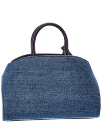 Ferragamo Ferragamo Denim & Leather Clutch