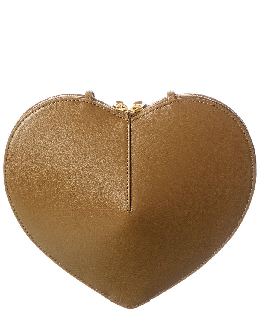 Alaïa Le Coeur Leather & Suede Crossbody