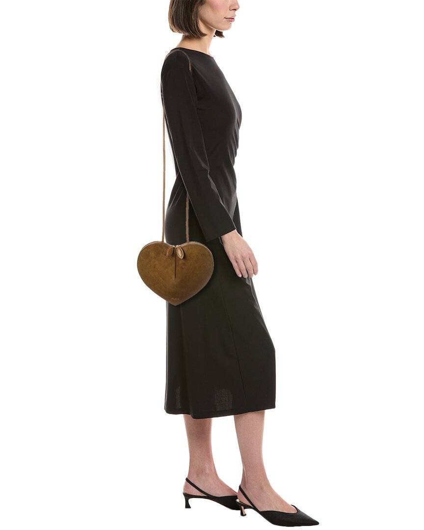 Alaïa Le Coeur Leather & Suede Crossbody
