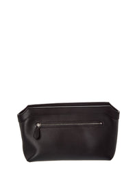 The Row Terrasse Zipped Leather Vanity Bag