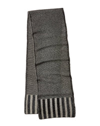 Forte Cashmere Plaited Garter Rib Trim Cashmere Scarf