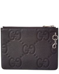 Gucci Gucci Medium Jumbo Gg Leather Pouch