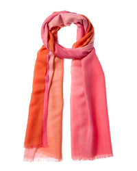 Sofia Cashmere Sofiacashmere Ombre Cashmere Wrap, Orange