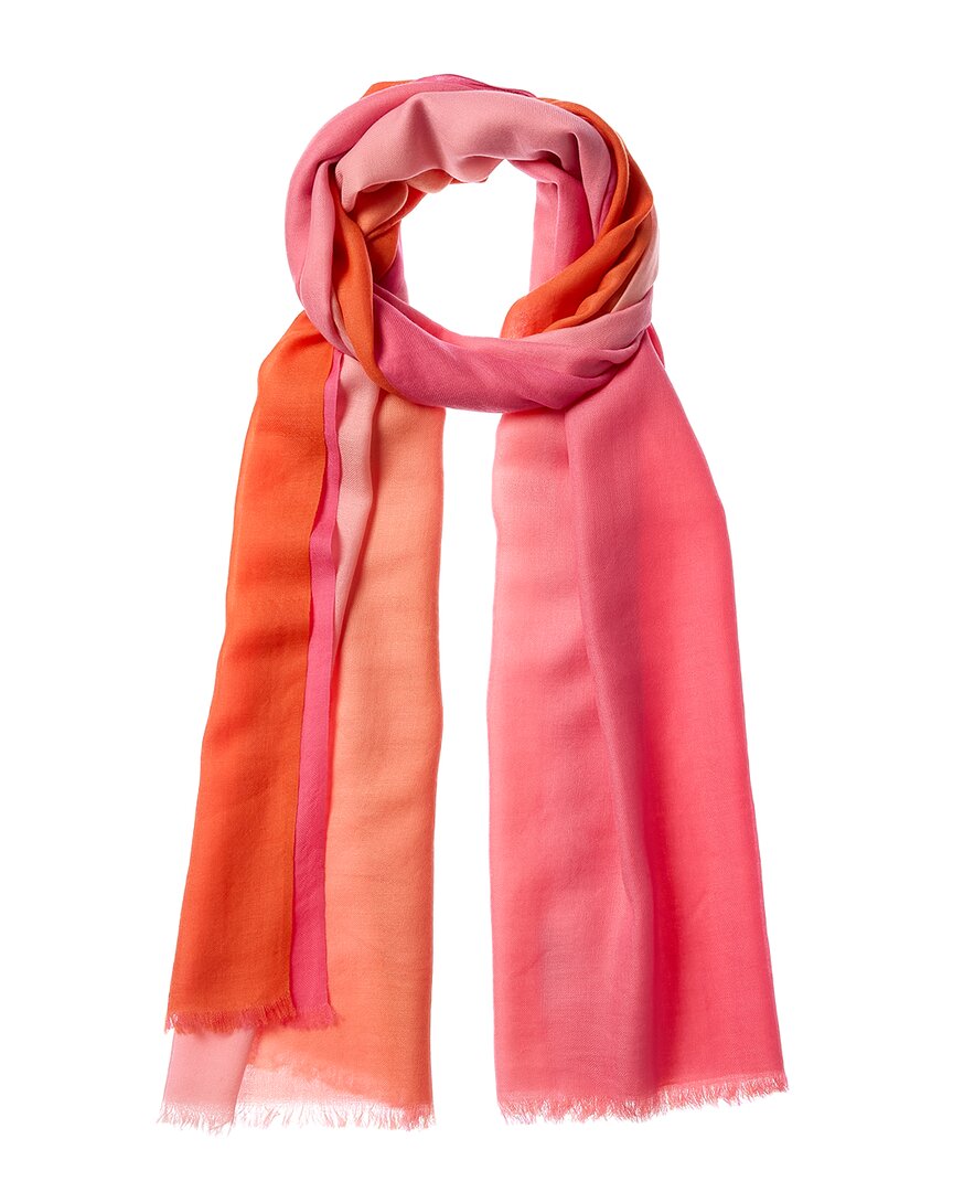 Sofia Cashmere Sofiacashmere Ombre Cashmere Wrap, Orange