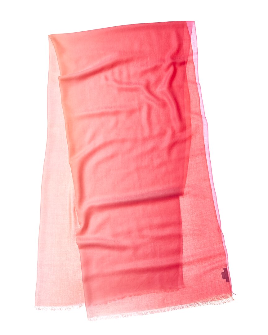 Sofia Cashmere Sofiacashmere Ombre Cashmere Wrap, Orange