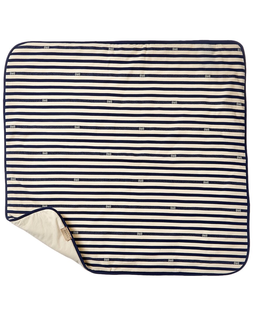 Gucci Wool-Blend Blanket Blue