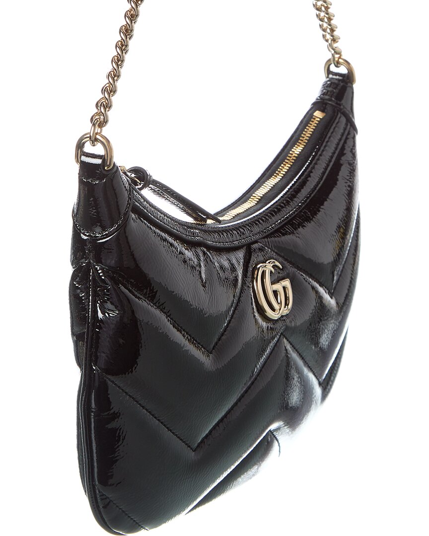 Gucci Gg Marmont Small Patent Shoulder Bag