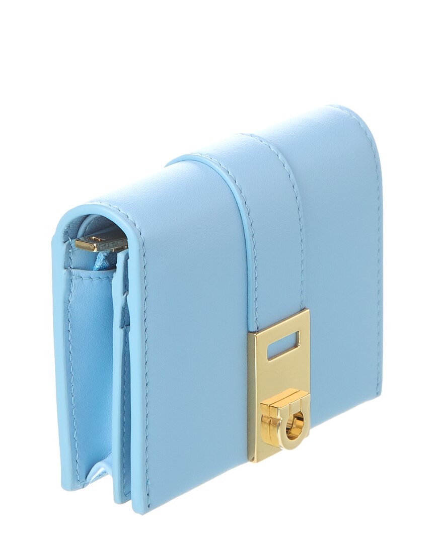 Ferragamo Hug Leather Compact Wallet