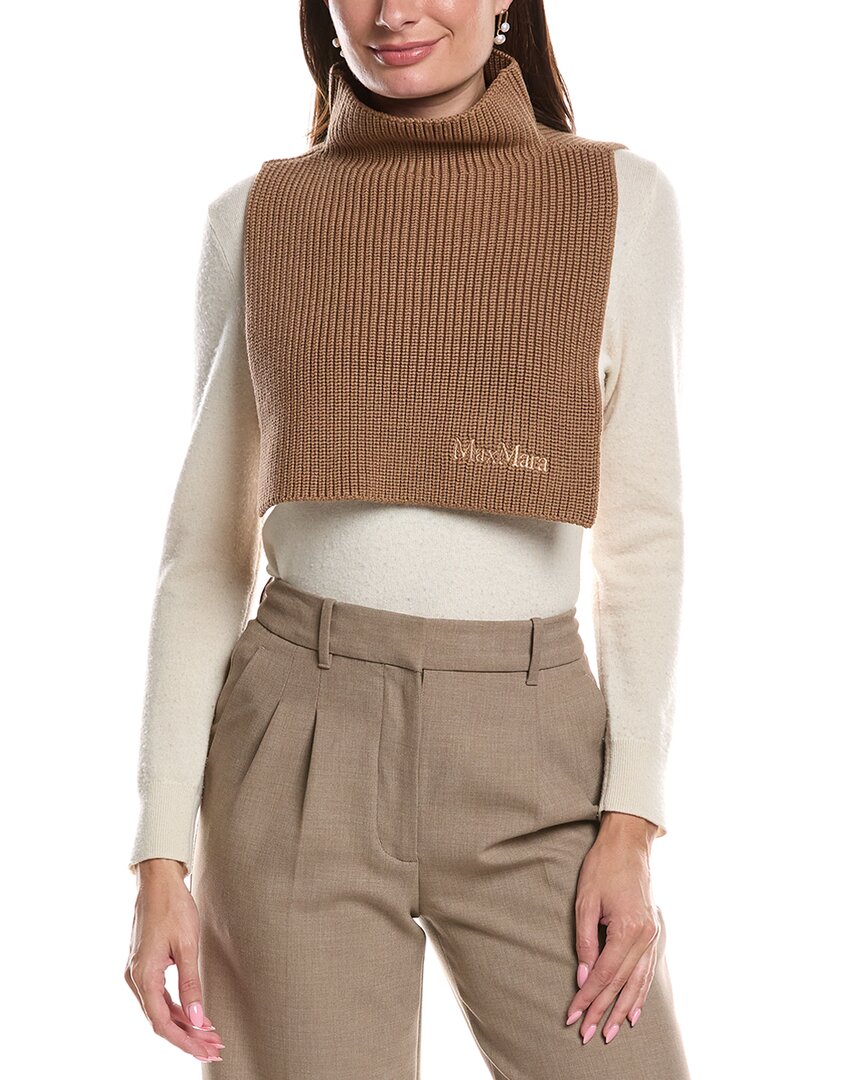 Max Mara Max Mara Knit Jersey Wool Scarf