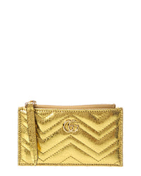 Gucci Gucci Gg Marmont Leather Key Pouch