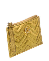 Gucci Gucci Gg Marmont Leather Key Pouch