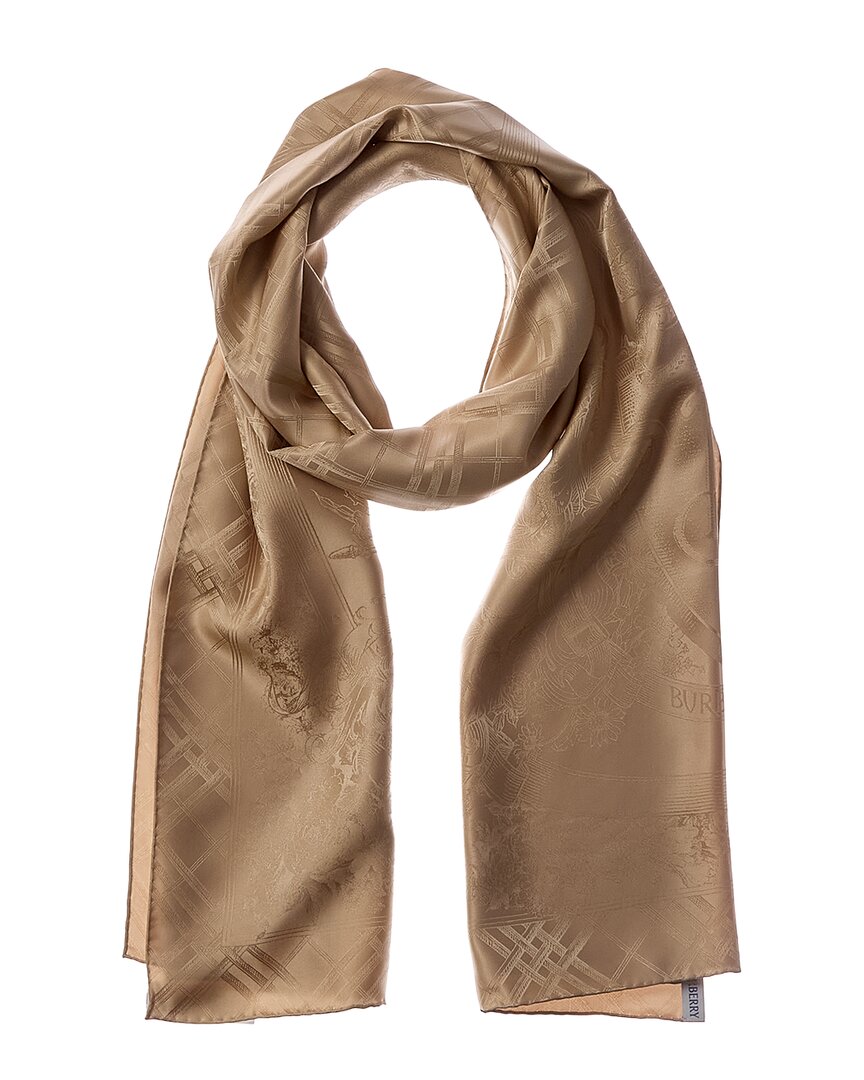 Burberry Burberry Floral Print Silk Scarf