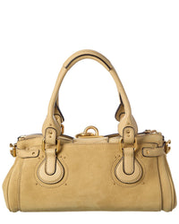 Chloé Chloé Paddington Suede & Leather Shoulder Bag