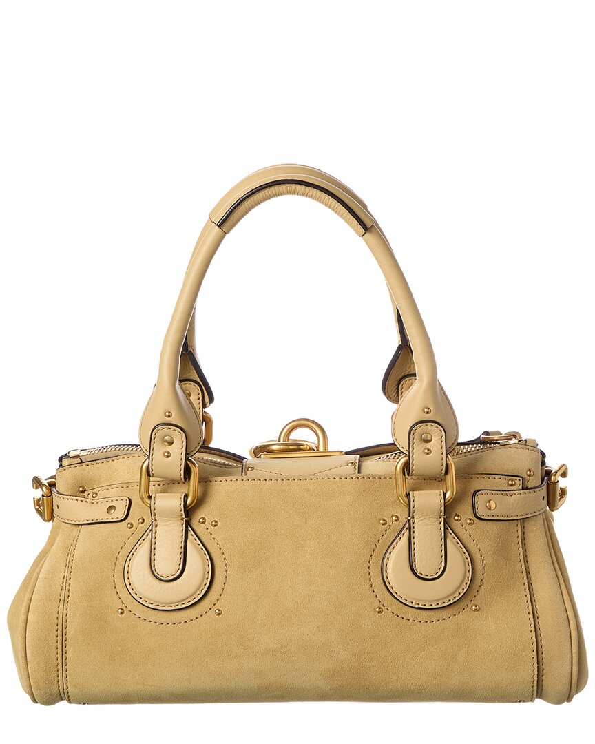 Chloé Chloé Paddington Suede & Leather Shoulder Bag