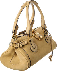 Chloé Chloé Paddington Suede & Leather Shoulder Bag