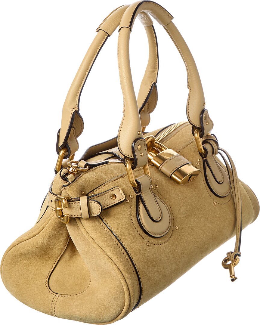 Chloé Chloé Paddington Suede & Leather Shoulder Bag