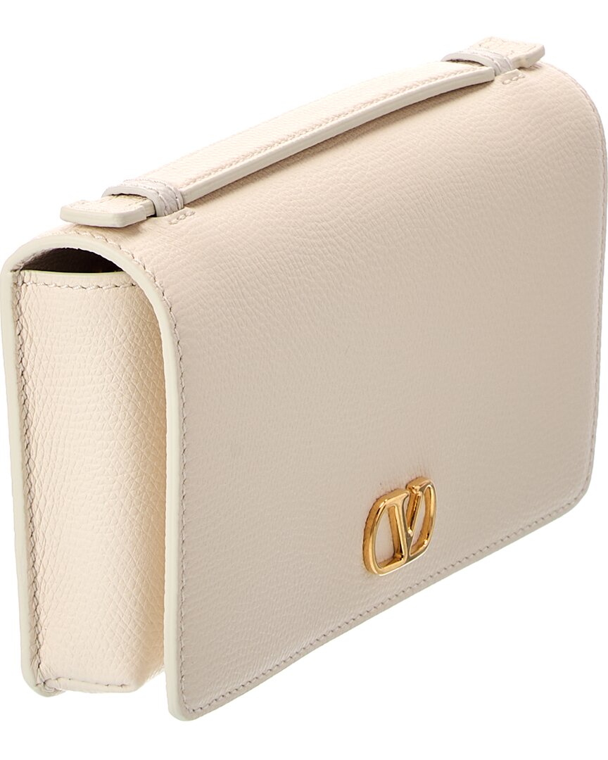 Valentino Valentino Vlogo Signature Leather Wallet On Chain