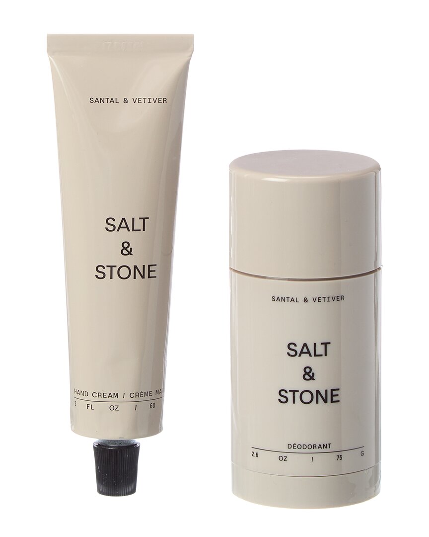 Salt & Stone Salt & Stone Unisex 2.6; 2Oz 2Pc Santal & Vetiver Deodorant & Hand Cream Set