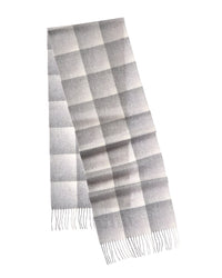Amicale Cashmere Ombre Grid Cashmere Scarf