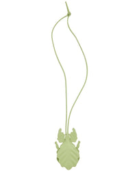 Loewe Leaf Insect Leather Keyfob Charm Green