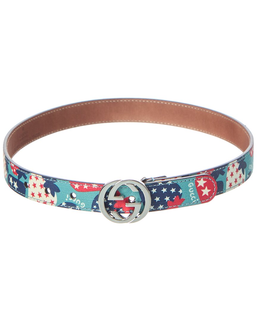 Gucci Leather Belt Blue