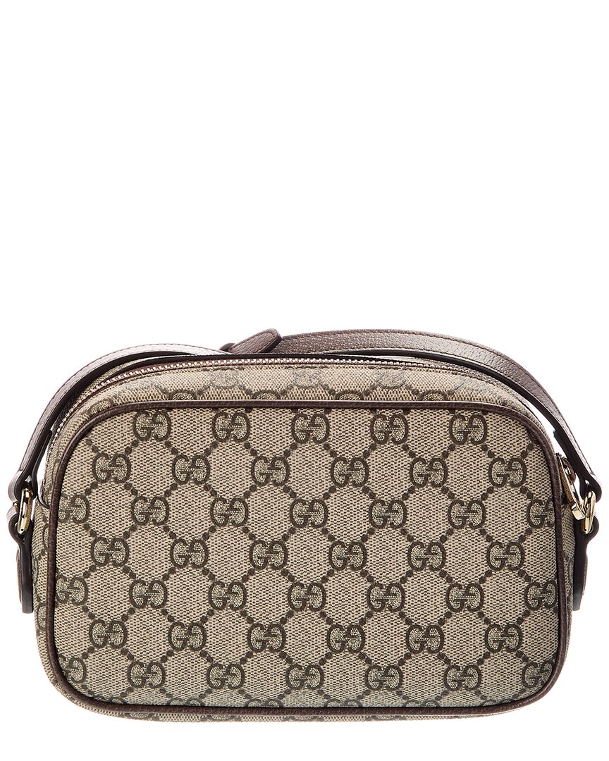 Gucci Ophidia Small Gg Supreme Canvas & Leather Camera Bag
