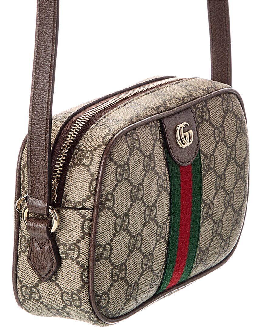 Gucci Ophidia Small Gg Supreme Canvas & Leather Camera Bag