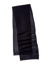 Hannah Rose Waffle Stitch Cashmere Scarf Blue