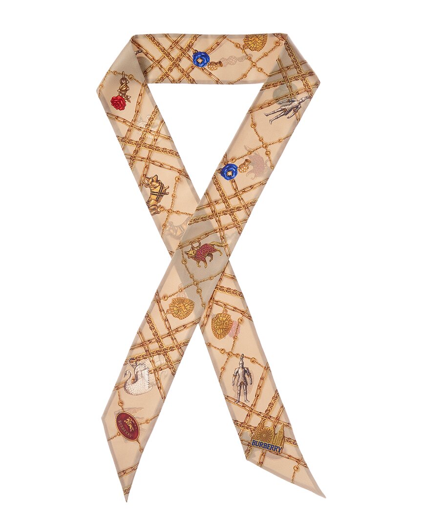 Burberry Burberry Logo Silk Scarf