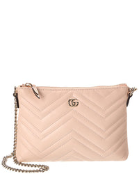 Gucci Gg Marmont Leather Pochette