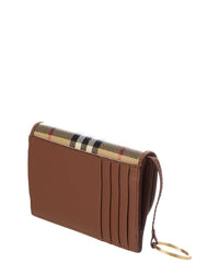 Burberry Burberry Check E-Canvas & Leather Card Case