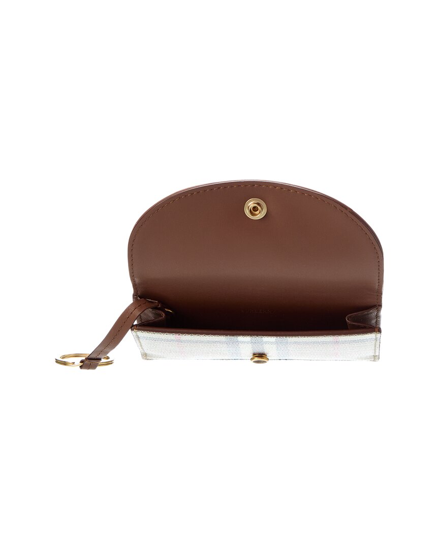 Burberry Burberry Check E-Canvas & Leather Card Case