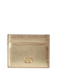 Valentino Valentino Vlogo Signature Leather Card Case