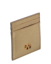 Valentino Valentino Vlogo Signature Leather Card Case