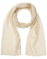 Phenix Lightweight Moss Stitch Cashmere Scarf White