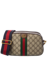 Gucci Gucci Ophidia Small Gg Supreme Canvas & Leather Crossbody