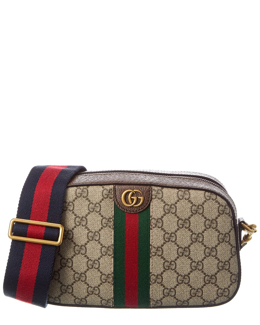 Gucci Gucci Ophidia Small Gg Supreme Canvas & Leather Crossbody