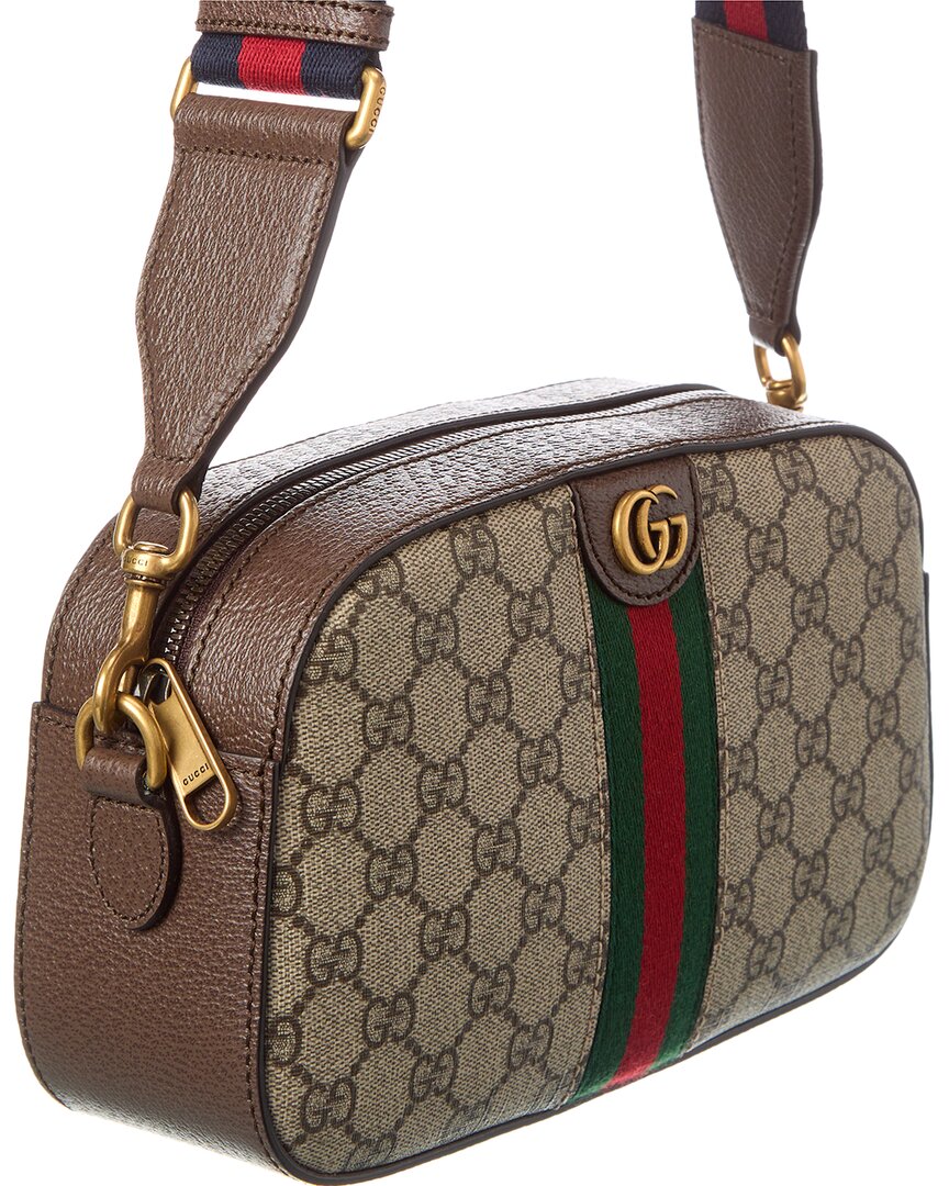 Gucci Gucci Ophidia Small Gg Supreme Canvas & Leather Crossbody