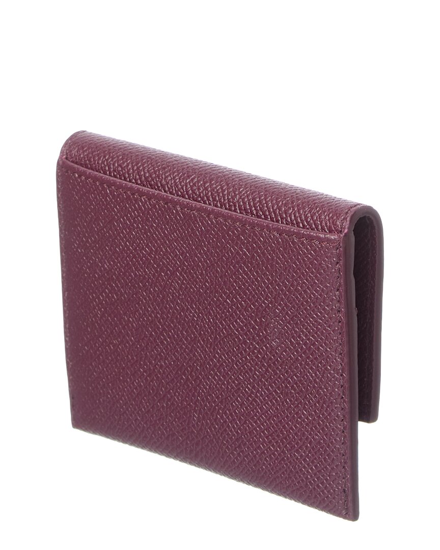 Ferragamo Ferragamo Gancini Leather Card Case