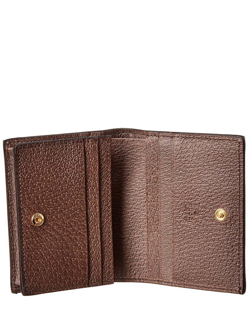 Gucci Ophidia Gg Supreme Canvas & Leather Card Case