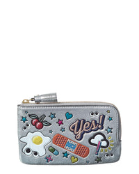 Anya Hindmarch Anya Hindmarch All Over Stickers Leather Pouch