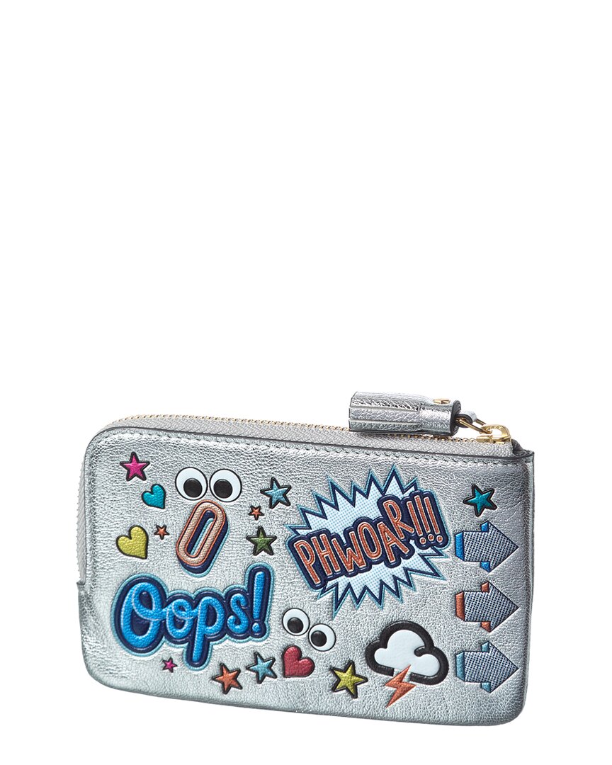 Anya Hindmarch Anya Hindmarch All Over Stickers Leather Pouch