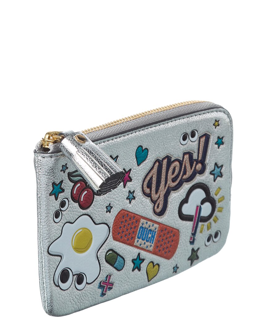 Anya Hindmarch Anya Hindmarch All Over Stickers Leather Pouch