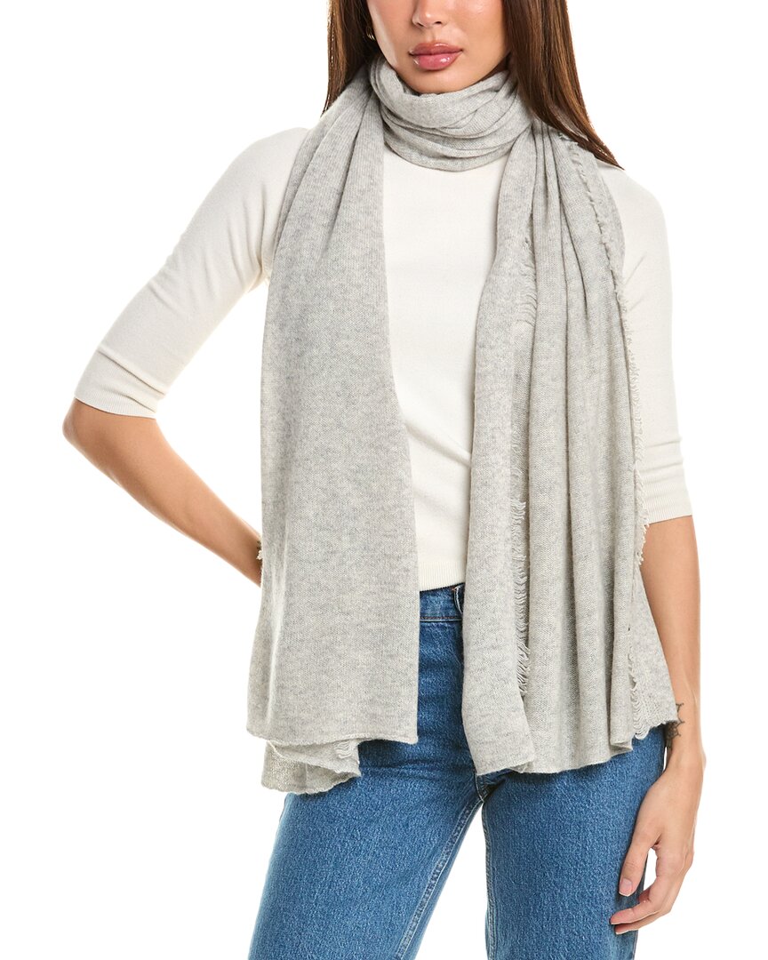 Amicale Cashmere Fringe Jersey Cashmere Travel Wrap